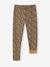 Meisjeslegging met fleecevoering Bruin met print+chocoladebruin+donkergrijs+grijs, bedrukt+inktblauw+rozenhout - vertbaudet enfant 