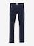 Slim fit broek in fluweel / velours voor jongens CYRILLUS BLEU FONCE UNI - vertbaudet enfant 