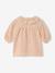 Robe bébé gaze étoilée beige poudré - vertbaudet enfant 