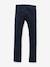 Slim fit broek in fluweel / velours voor jongens CYRILLUS BLEU FONCE UNI - vertbaudet enfant 