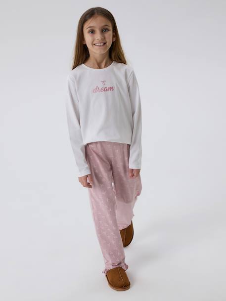 NAME IT Boxy-Fit meisjespyjama lichtroze+lila - vertbaudet enfant 