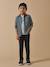 Slim fit broek in fluweel / velours voor jongens CYRILLUS BLEU FONCE UNI - vertbaudet enfant 
