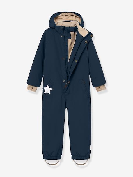 Veste de neige avec doublure polaire MATWANNI enfants MINI A TURE bleu foncé+prune - vertbaudet enfant 