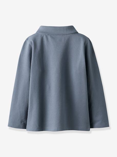 Polo NMMROGULA garçon NAME IT blanc+bleu grisé - vertbaudet enfant 