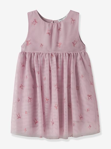 Robe en mousseline NMFVABOS fille NAME IT bleu ciel+lilas+marine - vertbaudet enfant 