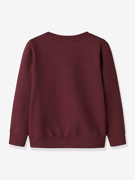 Sweatshirt NMFSETINA fille NAME IT beige+bordeaux - vertbaudet enfant 