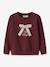 Sweatshirt NMFSETINA fille NAME IT beige+bordeaux - vertbaudet enfant 