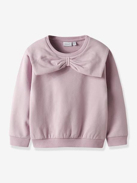 Sweatshirt NMFSOVEA fille NAME IT bordeaux+lilas - vertbaudet enfant 