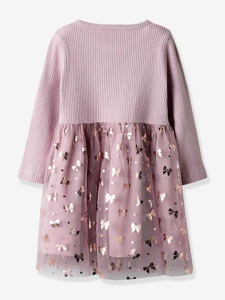 Robe avec jupe en tulle NMFROSALLY fille NAME IT lilas+marine - vertbaudet enfant 