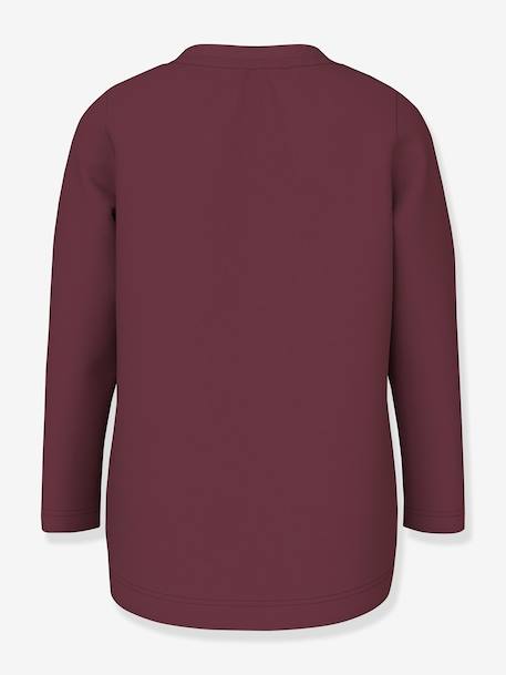 T-shirt à manches longues NMFVIX fille NAME IT beige+bordeaux+écru+lilas - vertbaudet enfant 