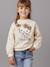 Sweat Hello Kitty imprimé leopard fille écru - vertbaudet enfant 