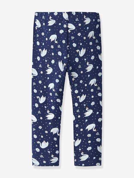 Legging en molleton NMFDAVINA fille NAME IT imprimé bleu+gris chiné+lilas - vertbaudet enfant 