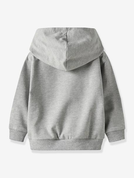 Sweat à capuche NMMRIVAN garçon NAME IT beige+gris chiné - vertbaudet enfant 