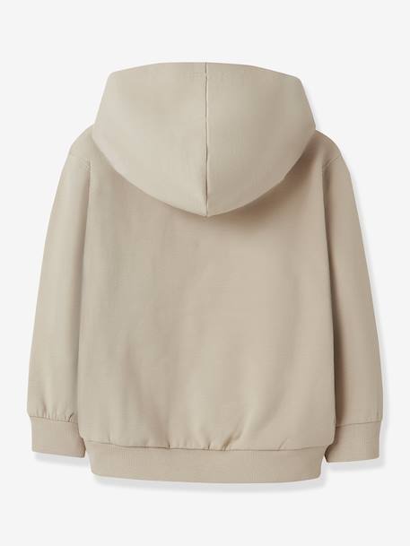 Sweat à capuche NMMRIVAN garçon NAME IT beige+gris chiné - vertbaudet enfant 