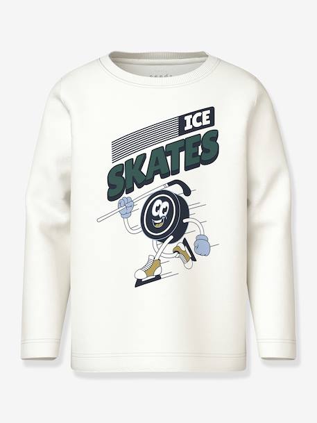 T-shirt à manches longues NMMVUX garçon NAME IT bleu clair+écru+marine+vert sapin - vertbaudet enfant 