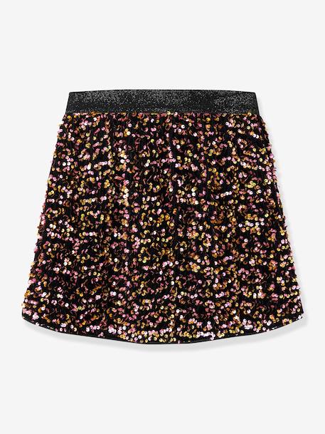 Jupe à paillettes NKFRUNICA fille NAME IT or+violet - vertbaudet enfant 
