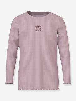 Meisje-T-shirt, souspull-T-shirt met lange mouwen met glitterende harten NMFVEMMA meisje NAME IT Slim-Fit