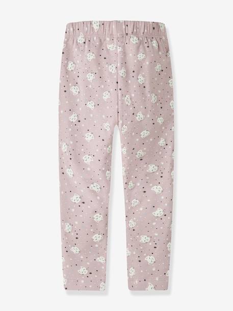 Legging en molleton NMFDAVINA fille NAME IT imprimé bleu+gris chiné+lilas - vertbaudet enfant 