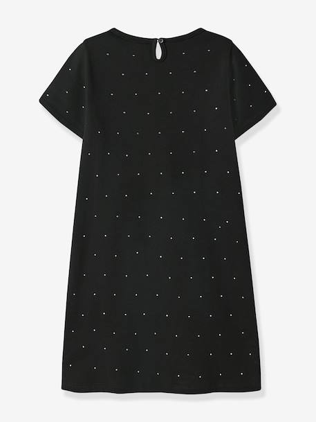 Robe sweat avec strass NMFRONJA fille NAME IT noir - vertbaudet enfant 