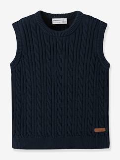 Jongens-Trui, vest, sweater-Mouwloze trui NMMROMAN jongen NAME IT 
