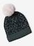 Ensemble « léopard » fille bonnet + snood vert - vertbaudet enfant 