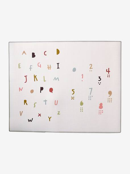 Grand tapis mousse beige+écru - vertbaudet enfant 