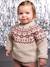 Pull bébé jacquard noël capsule famille écru - vertbaudet enfant 