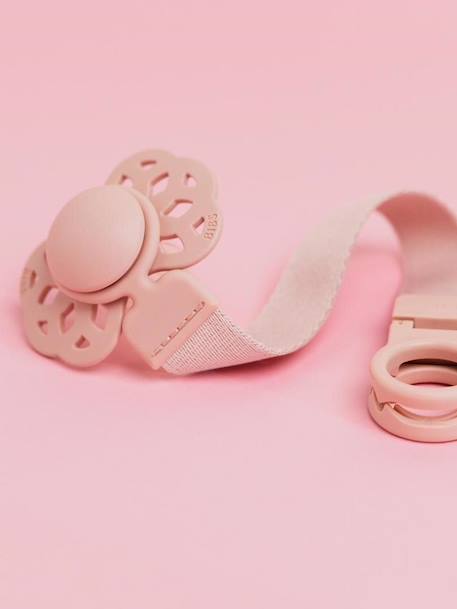 Fopspeenhouder Loop groen+rozen+wit - vertbaudet enfant 