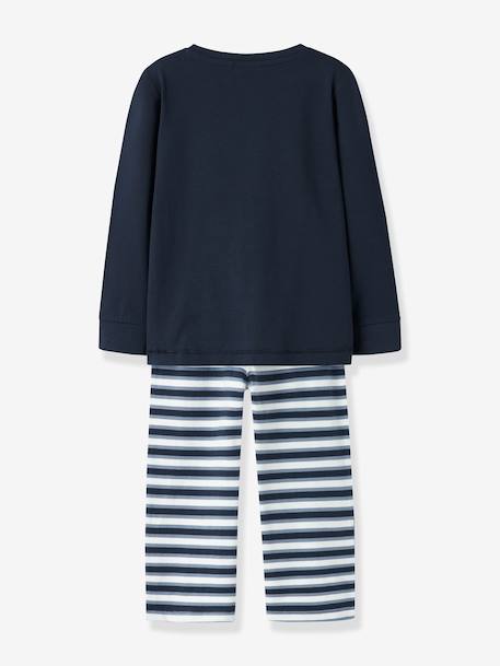 Pyjama NMMRAMEL garçon NAME IT Boxy-Fit bleu grisé+marine - vertbaudet enfant 