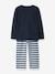 Pyjama NMMRAMEL garçon NAME IT Boxy-Fit bleu grisé+marine - vertbaudet enfant 