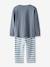 Pyjama NMMRAMEL garçon NAME IT Boxy-Fit bleu grisé+marine - vertbaudet enfant 