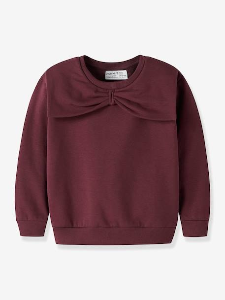 Sweatshirt NMFSOVEA fille NAME IT bordeaux+lilas - vertbaudet enfant 