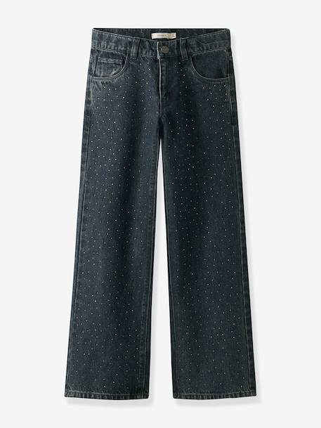 Fille-Jean-Jean large avec strass NKFROSE 2424-IM S fille NAME IT