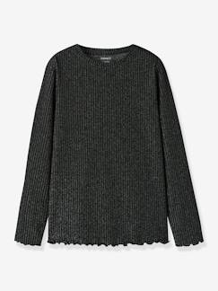 Meisje-T-shirt, souspull-T-shirt met pailletten en lange mouwen NKFVEMMA meisje NAME IT Slim-Fit