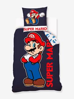 -Parure housse de couette enfant et taie d'oreiller Super Mario 