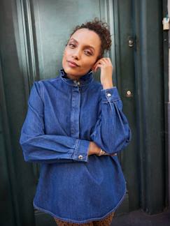 -Blouse femme en jean Capsule mère-fille
