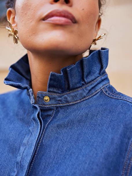 Blouse femme en jean Capsule mère-fille double stone - vertbaudet enfant 