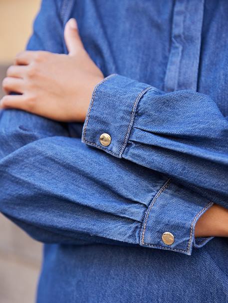 Blouse femme en jean Capsule mère-fille double stone - vertbaudet enfant 
