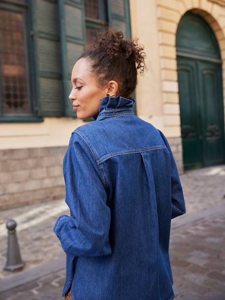 Blouse femme en jean Capsule mère-fille double stone - vertbaudet enfant 