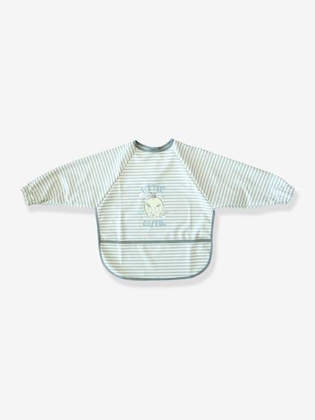 Bavoir tablier bébé Titi Looney Tunes rayé gris - vertbaudet enfant 