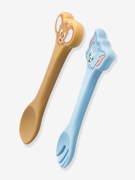 Set de couverts bébé Tom et Jerry Looney Tunes jaune - vertbaudet enfant 