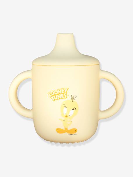 Tasse apprentissage en silicone Titi Looney Tunes jaune - vertbaudet enfant 