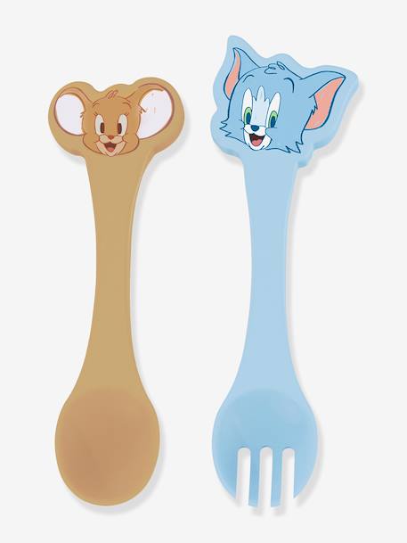 Set de couverts bébé Tom et Jerry Looney Tunes jaune - vertbaudet enfant 