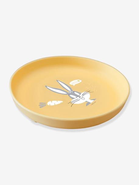 Antislipbord van siliconen Bugs Bunny LONEY TUNES geel - vertbaudet enfant 
