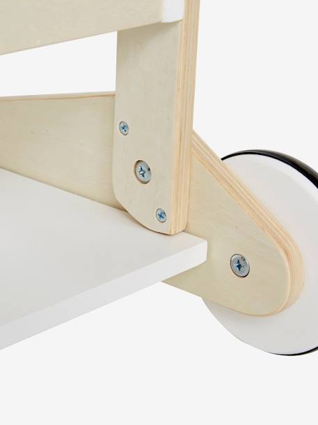 Grand chariot de course porte-poupée en bois FSC® blanc - vertbaudet enfant 