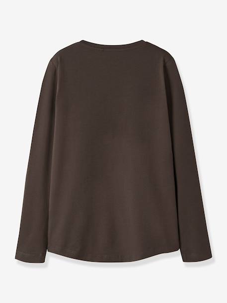 T-shirt à manches longues NKFVIX fille NAME IT bleu ciel+bordeaux+marron - vertbaudet enfant 