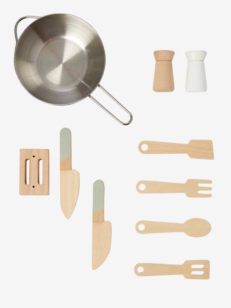 Cuisine en bois FSC® design blanc+caramel - vertbaudet enfant 