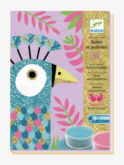 -Gekleurd zandatelier Prachtige Vogels 