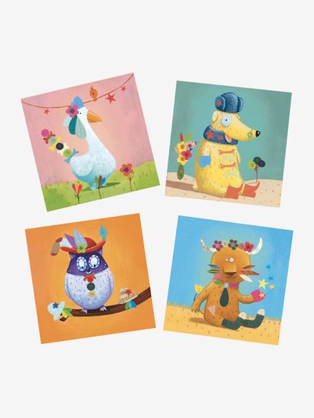 Stickers Créer des animaux DJECO MULTICOLORE - vertbaudet enfant 