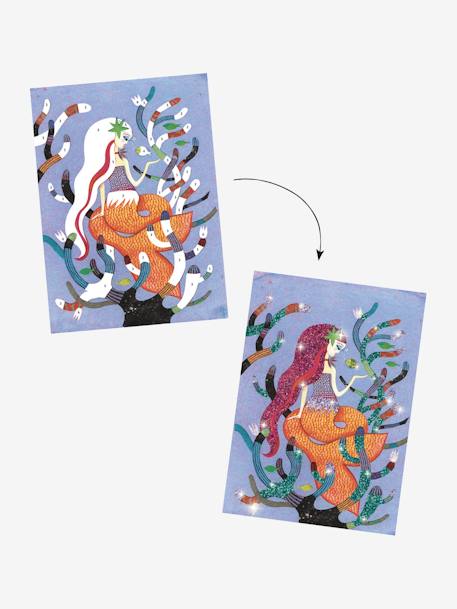 Glitterschilderijen - Het licht van zeemeerminnen DJECO MEERDERE KLEUREN - vertbaudet enfant 